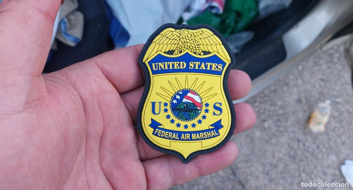 Militaria: PARCHE DE GOMA GORDO FEDERAL AIR MARSHAL CON VELCRO SIN ESTRENAR