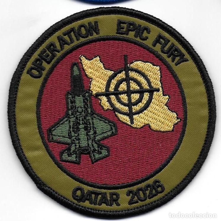 Militaria: parche USA OPERATION EPIC FURY QATAR 2026