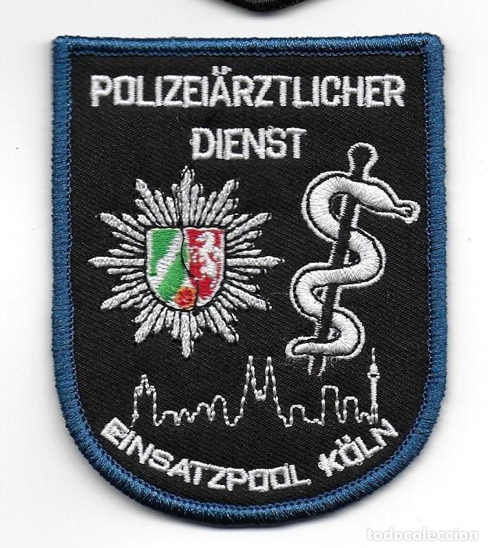Militaria: parche POLICIA ALEMANIA UNIDAD MEDICA KOLN