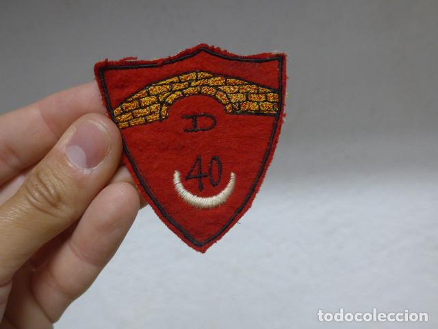 Militaria: Antiguo parche original de la Division 40, Cuerpo ejercito Marroqui, guerra civil