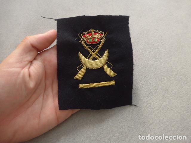 Militaria: Antiguo parche bordado de permanencia de regulares, original, epoca de Juan Carlos I