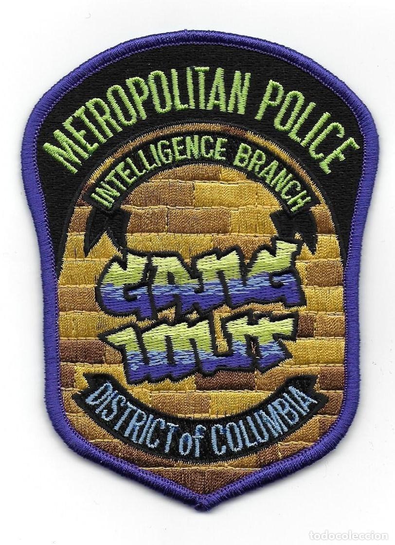 Militaria: parche POLICIA USA ANTI BANDAS WASHINGTON
