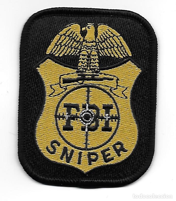 Militaria: parche POLICIA USA SNIPER FBI