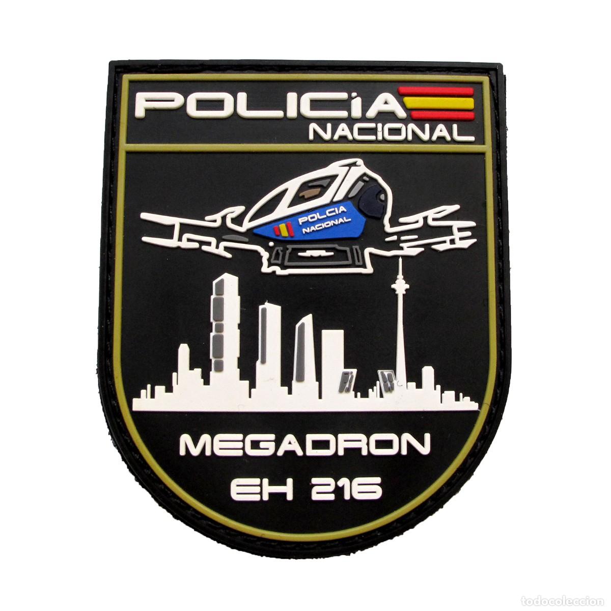 Militaria: Parche Polic&iacute;a Nacional MEGADRON EH 216