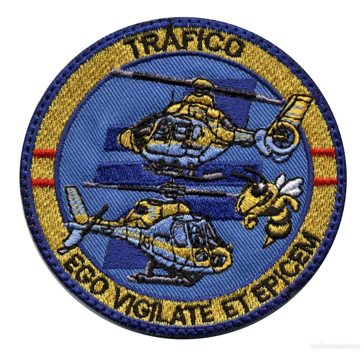 Militaria: parche bordado Helic&oacute;pteros DGT - Tr&aacute;fico