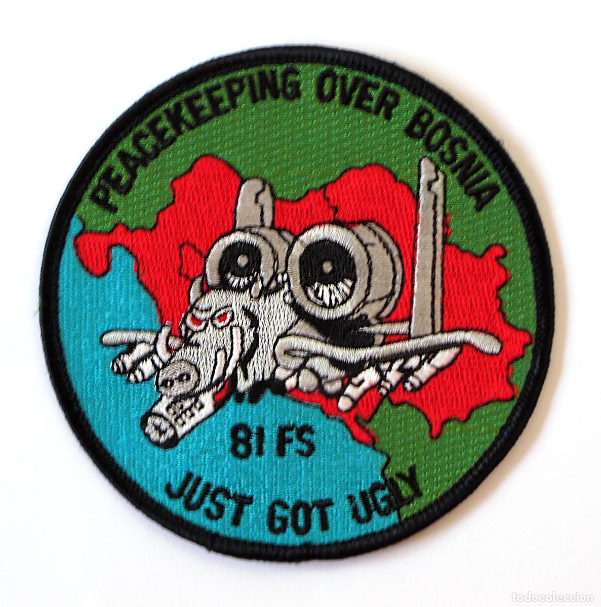 Militaria: PARCHE MILITAR USA - GUERRA BALCANES - BEACEKEEPING OVER BOSNIA