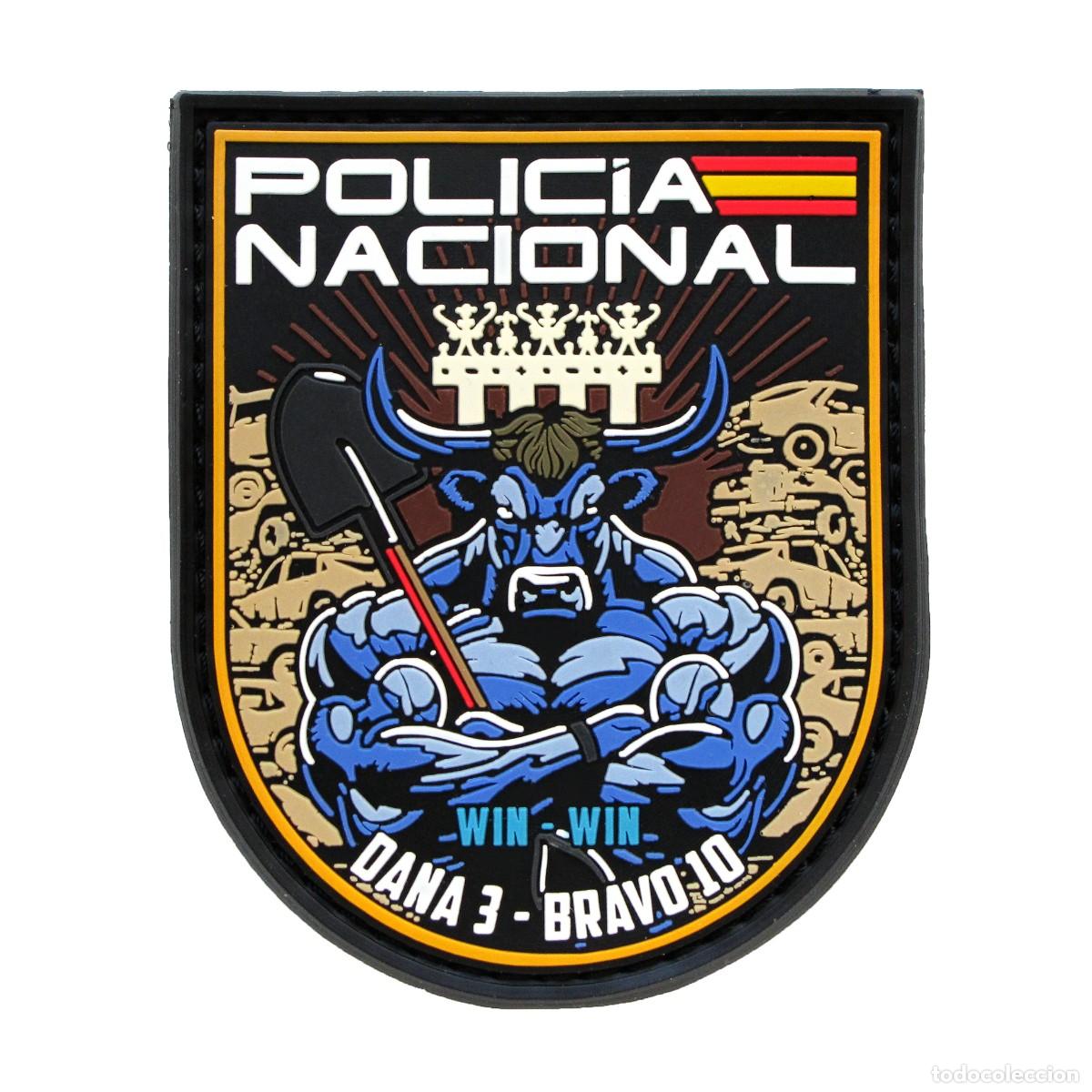 Militaria: PARCHE POLICIA NACIONAL - DANA 3 - BRAVO 10