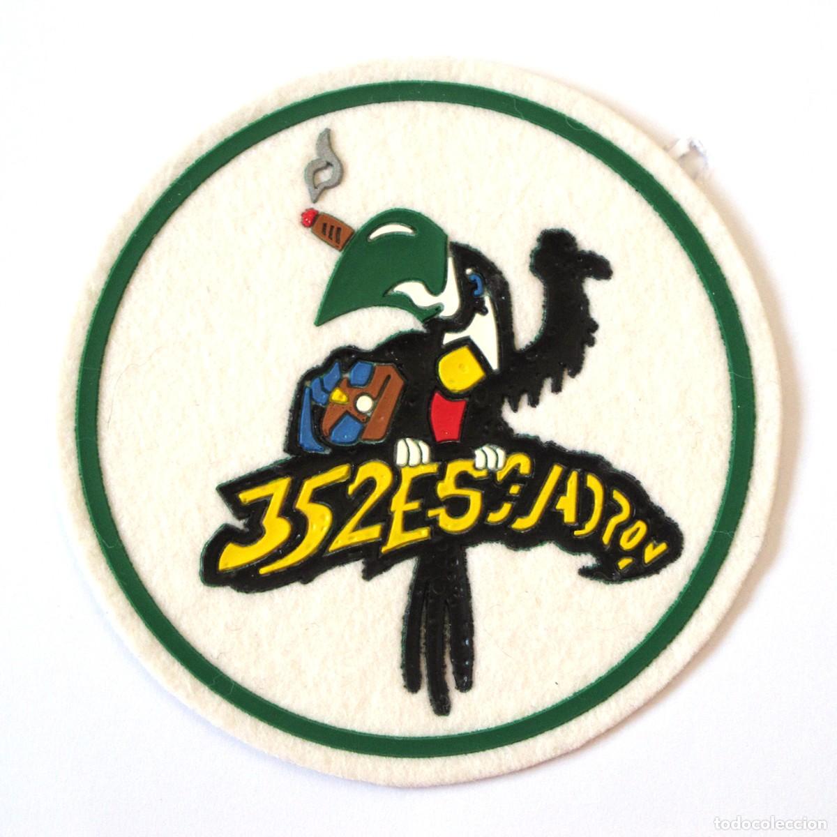 Militaria: PARCHE EJERCITO DEL AIRE - 352 ESCUADRON - Foto 1