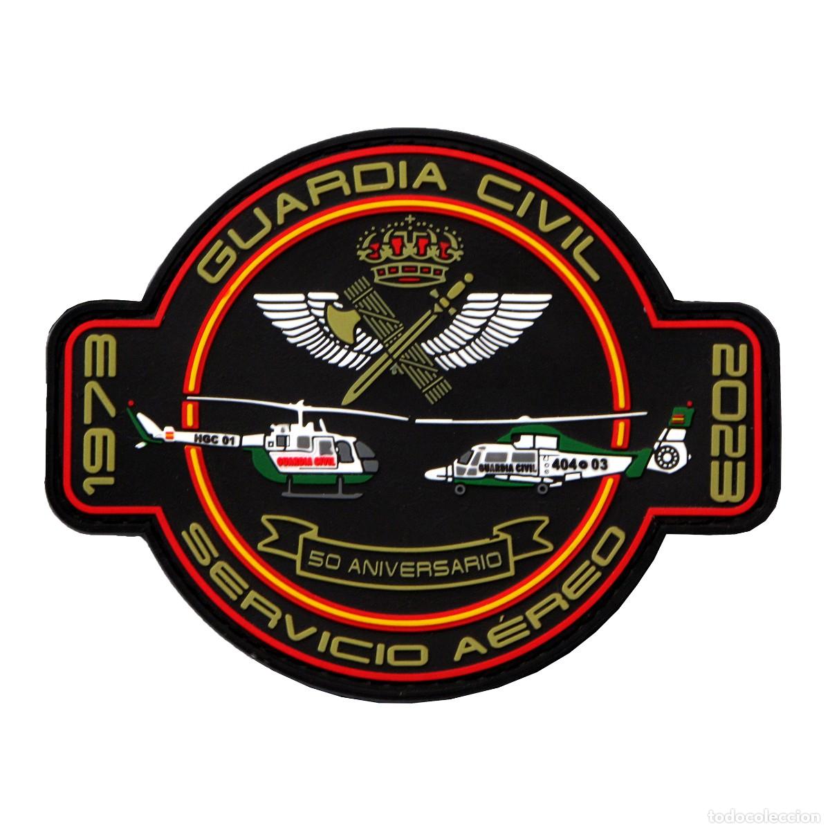 Militaria: PARCHE GUARDIA CIVIL - 50 ANIVERSARIO SERVICIO AEREO 1973 - 2023