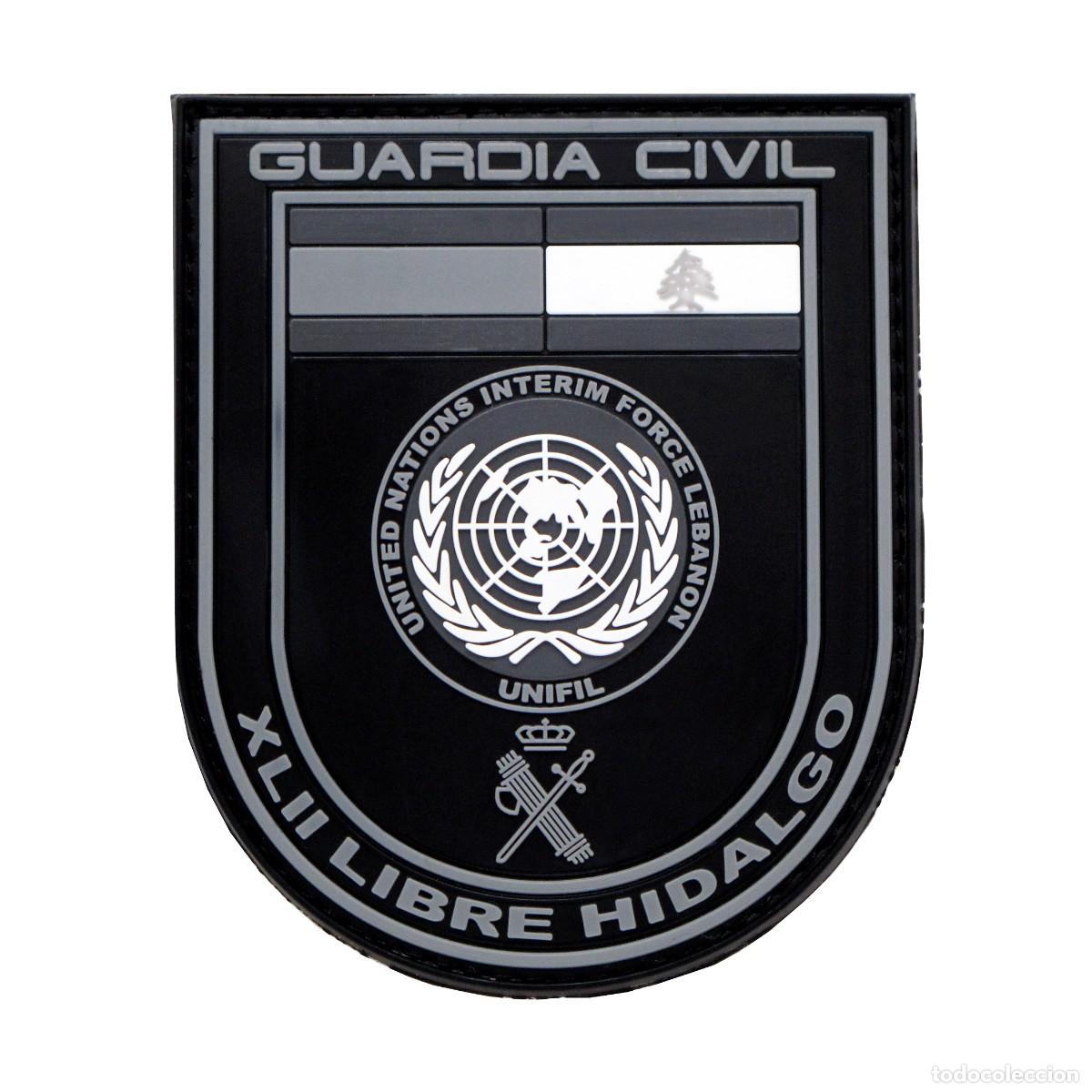 Militaria: PARCHE GUARDIA CIVIL - XLII LIBRE HIDALGO - NACIONES UNIDAS - LIBANO