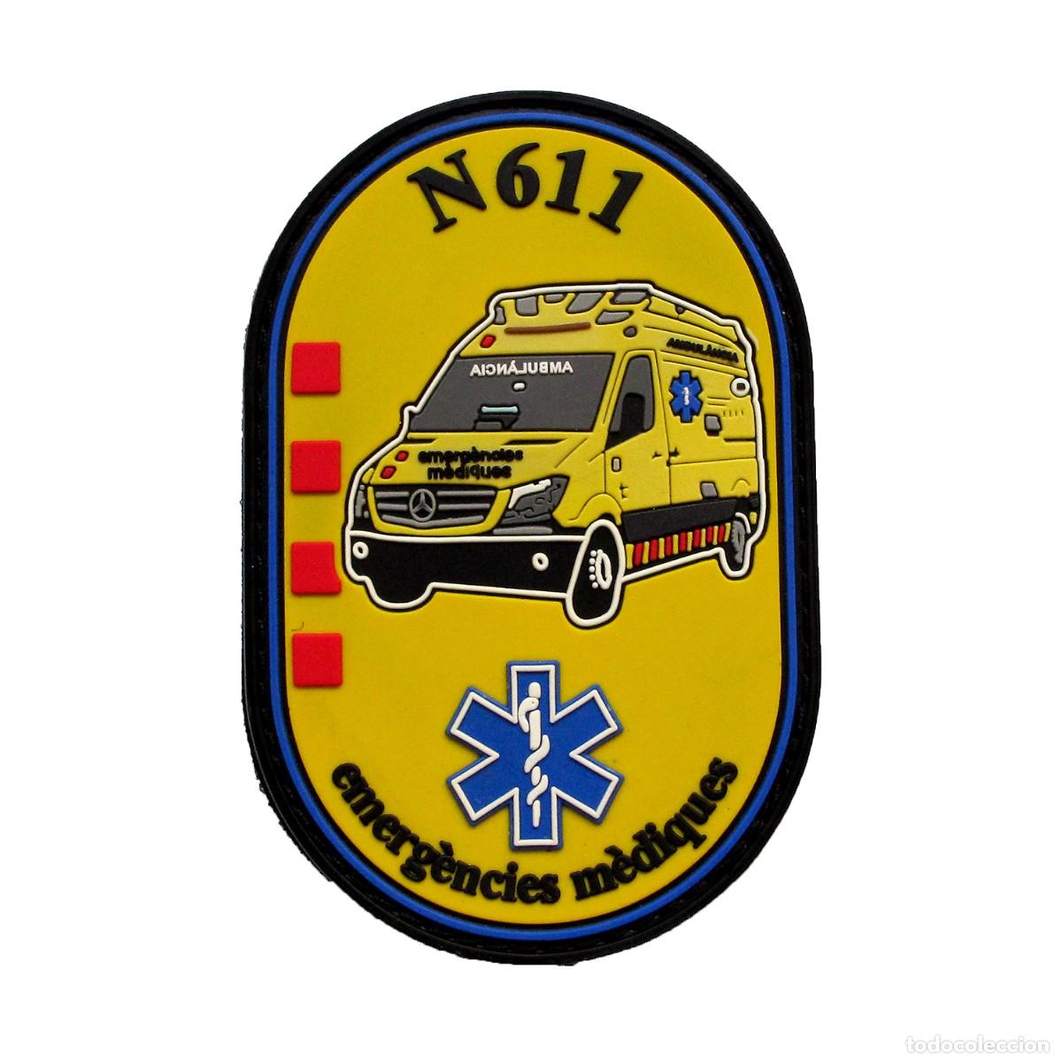 Militaria: PARCHE EMERGENCIES MEDIQUES N611 AMBULANCIAS