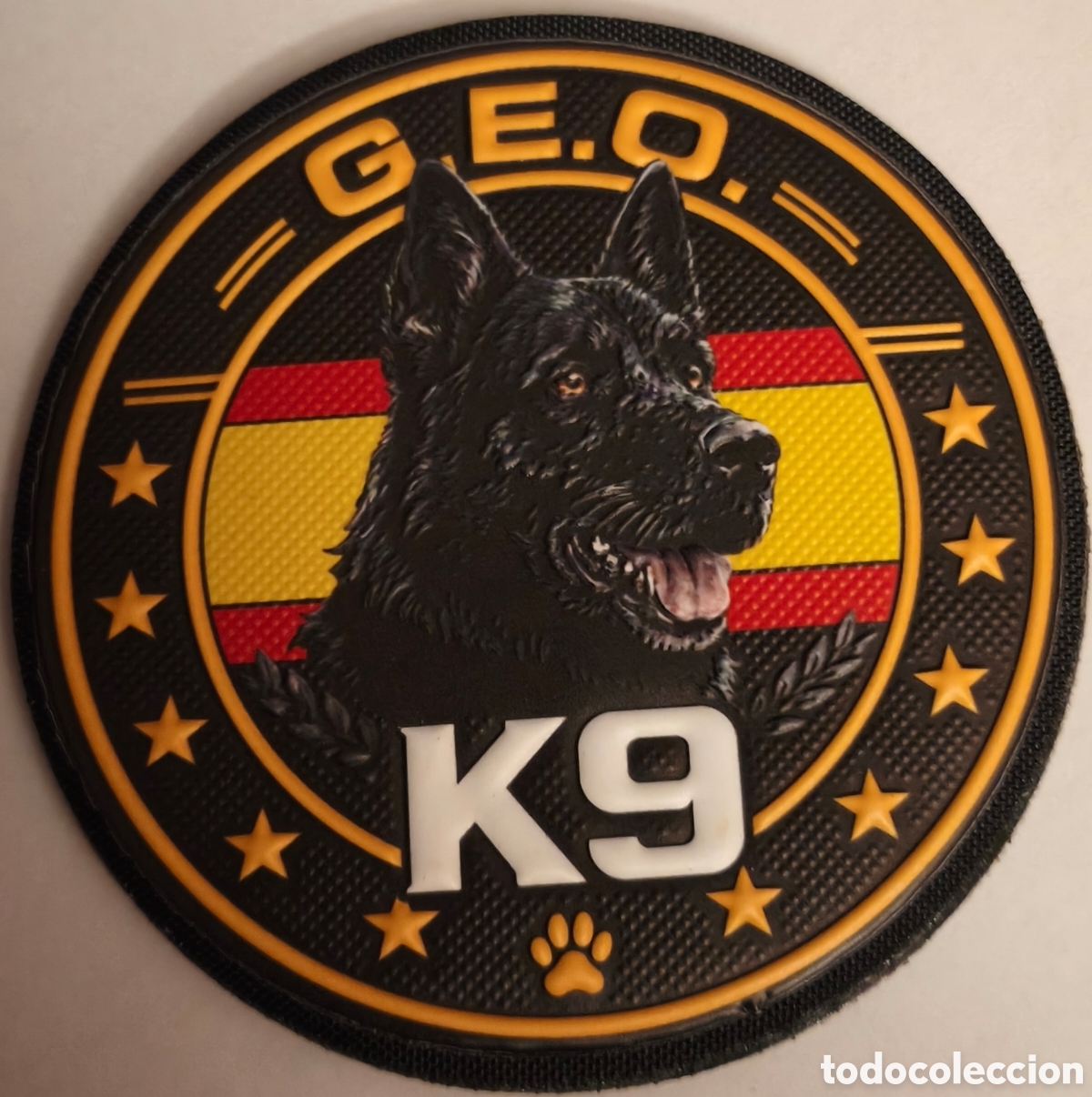 Militaria: PARCHE EMBLEMA DE BRAZO A COLOR CON VELCRO G.E.O. K9
