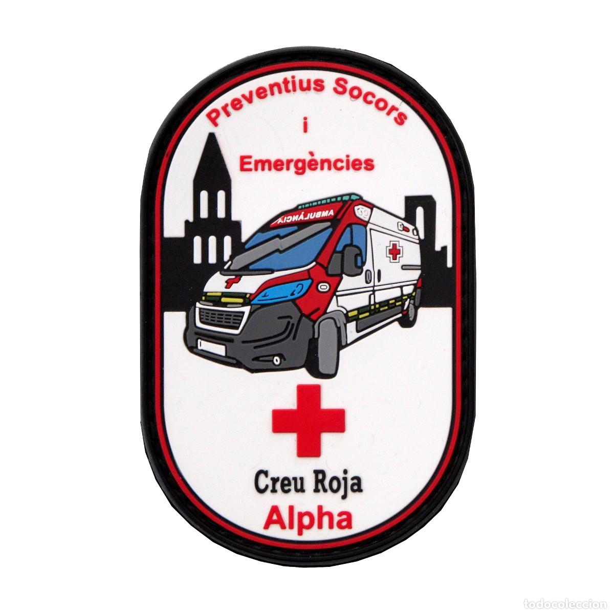 Militaria: PARCHE CREU ROJA - ALPHA - PREVENTIUS SOCORS I EMERGENCIES