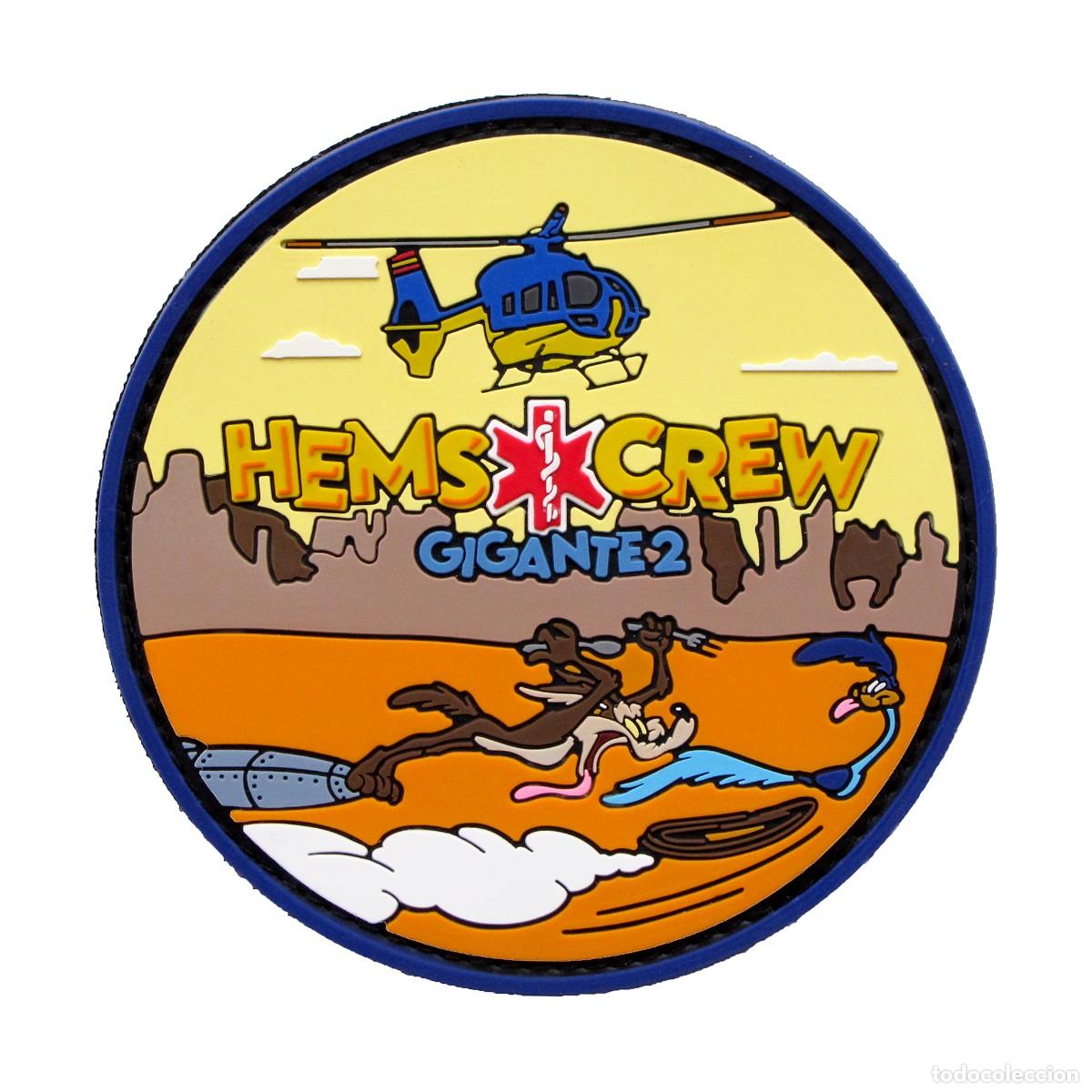 Militaria: PARCHE HEMS CREW - GIGANTE 2
