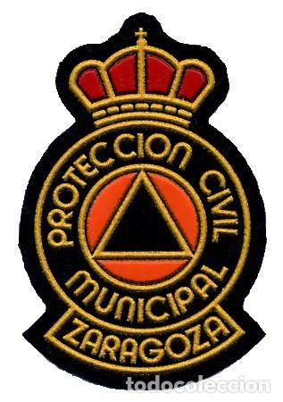 Militaria: PARCHE PROTECCION CIVIL MUNICIPAL ZARAGOZA (peque&ntilde;o)