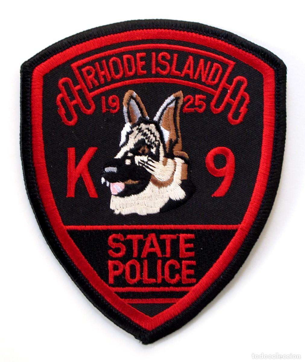 Militaria: PARCHE K9 UNIDAD CANINA RHODE ISLAND STATE POLICE - USA