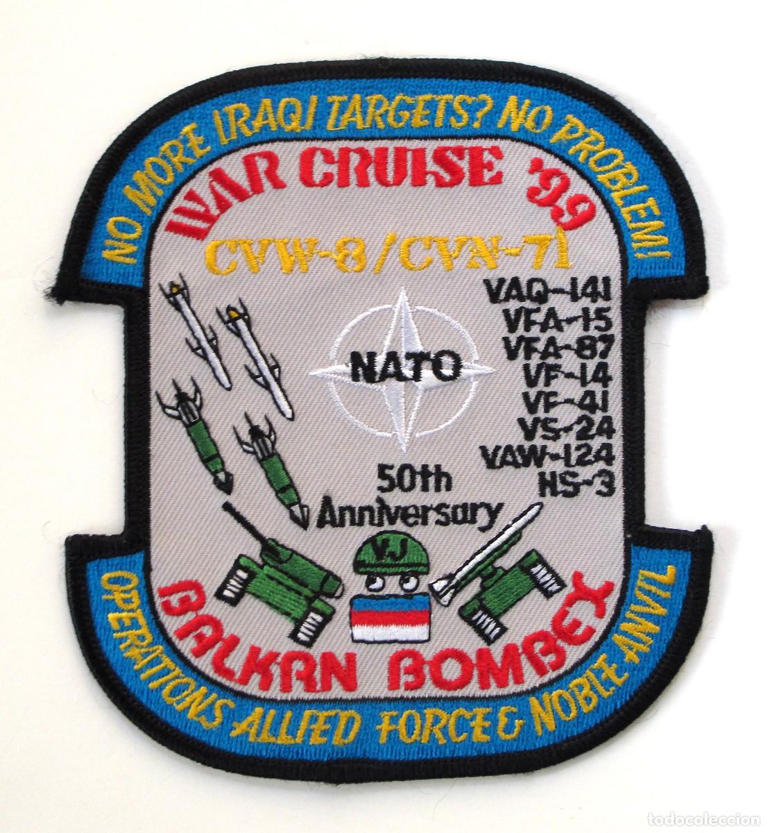Militaria: PARCHE NATO GUERRA BALCANES OPERATIONS ALLIED FORCE & NOBLE ANVIL