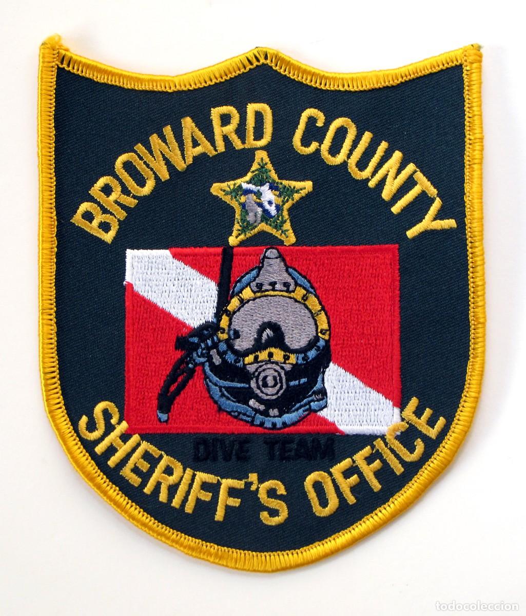 Militaria: PARCHE BROWARD COUNTY SHERIFF'S OFFICE - DIVE TEAM - USA