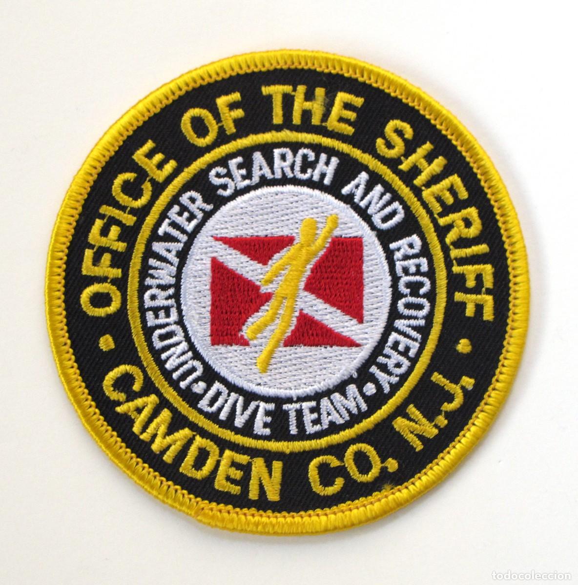 Militaria: PARCHE OFFICE OF THE SHERIFF CAMDEN CO. N.J. - UNDERWATER SEARCH AND RESCUE TEAM