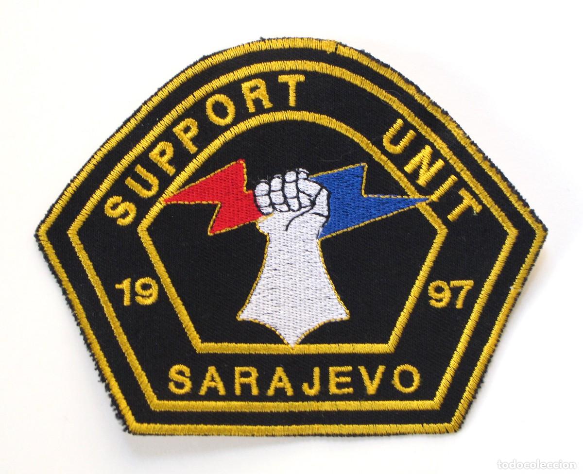 Militaria: PARCHE SARAJEVO 1997 - SUPPORT UNIT - CONTINGENTE FRANCES