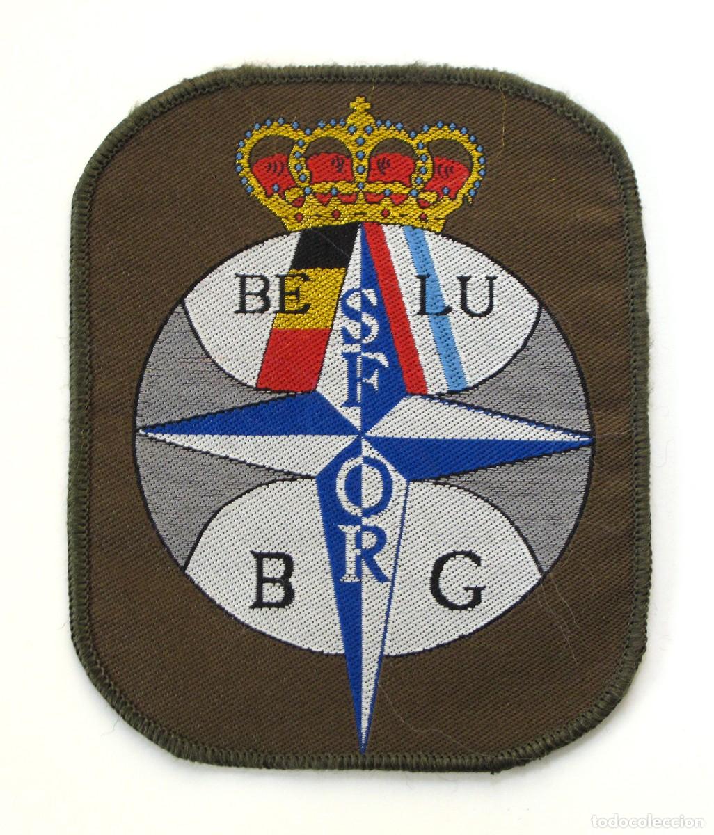 Militaria: PARCHE SFOR GUERRA DE LOS BALCANES - BELGICA/LUXEMBURGO CONTINGENTE