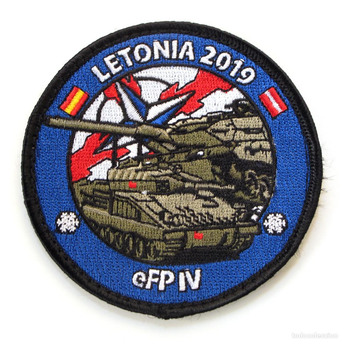 Militaria: PARCHE LETONIA 2019 eFP IV
