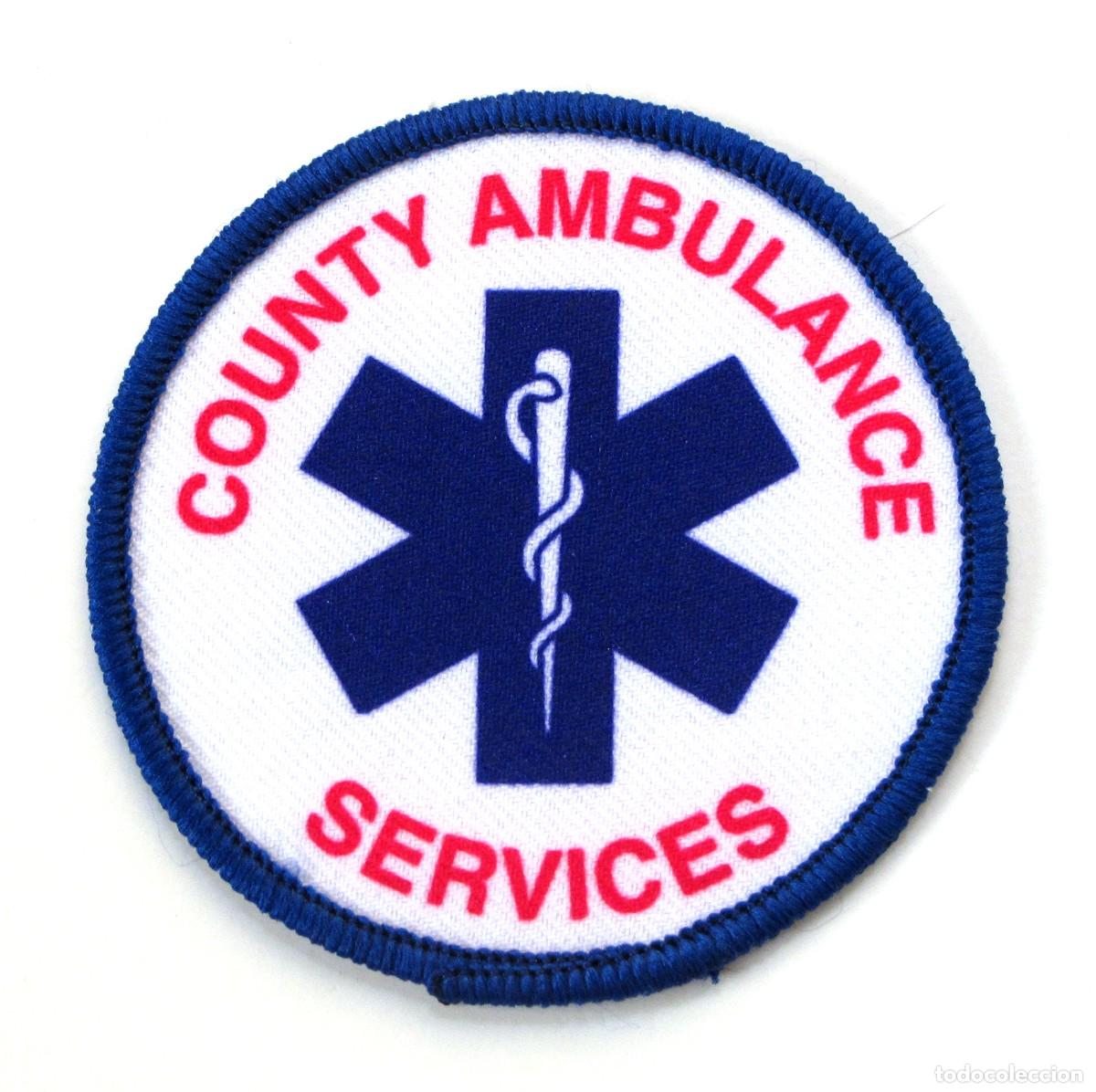 Militaria: PARCHE COUNTY AMBULANCE SERVICES - REINO UNIDO