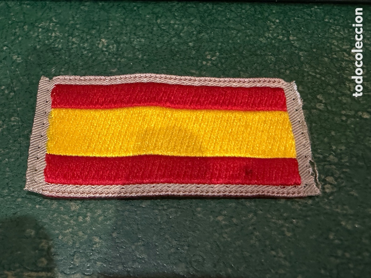 Militaria: Parche de brazo - Bandera de Espa&ntilde;a -