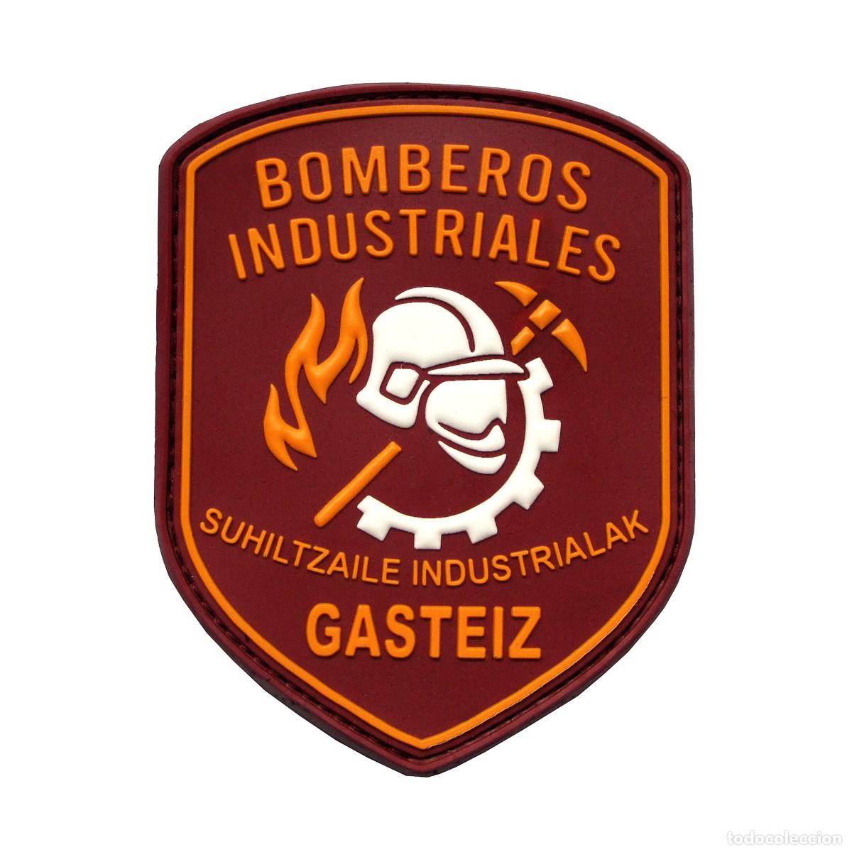 Militaria: PARCHE BOMBEROS INDUSTRIALES - SUHILTZAILE INDUSTRIALAK - GASTEIZ