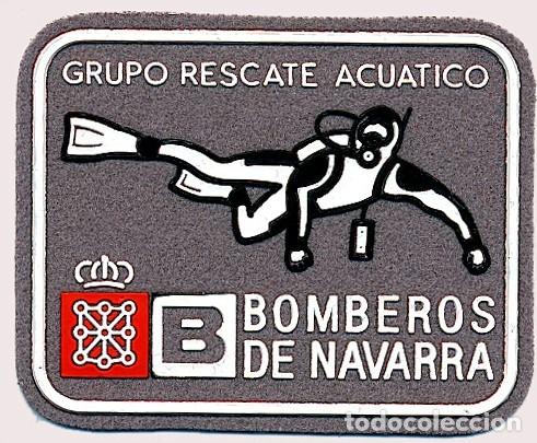 Militaria: PARCHE BOMBEROS DE NAVARRA - GRUPO RESCATE ACUATICO