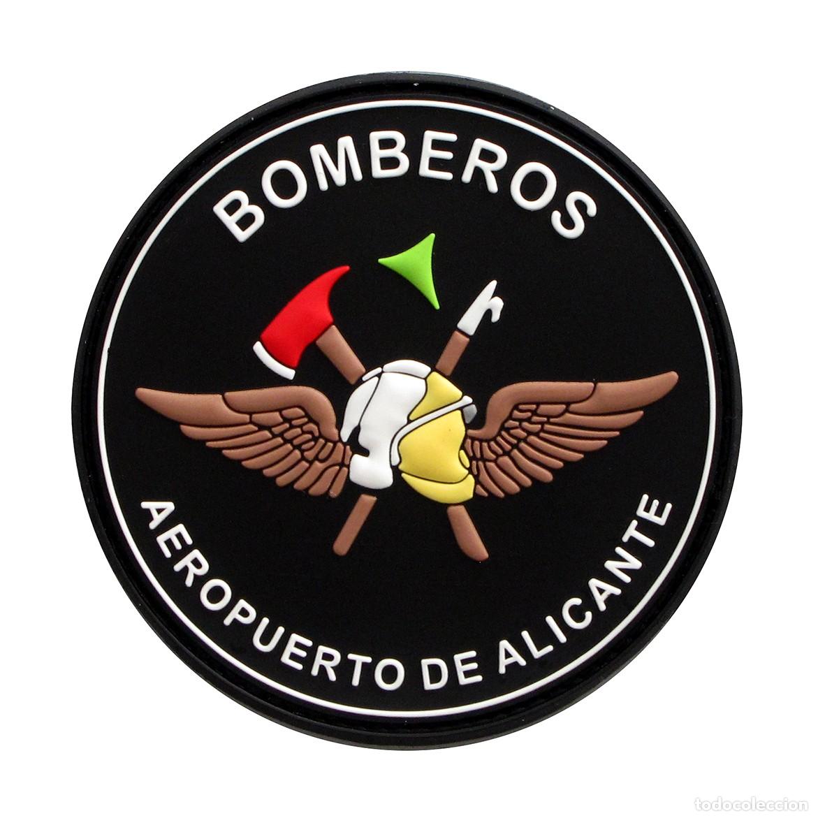 Militaria: PARCHE BOMBEROS AEROPUERTO DE ALICANTE