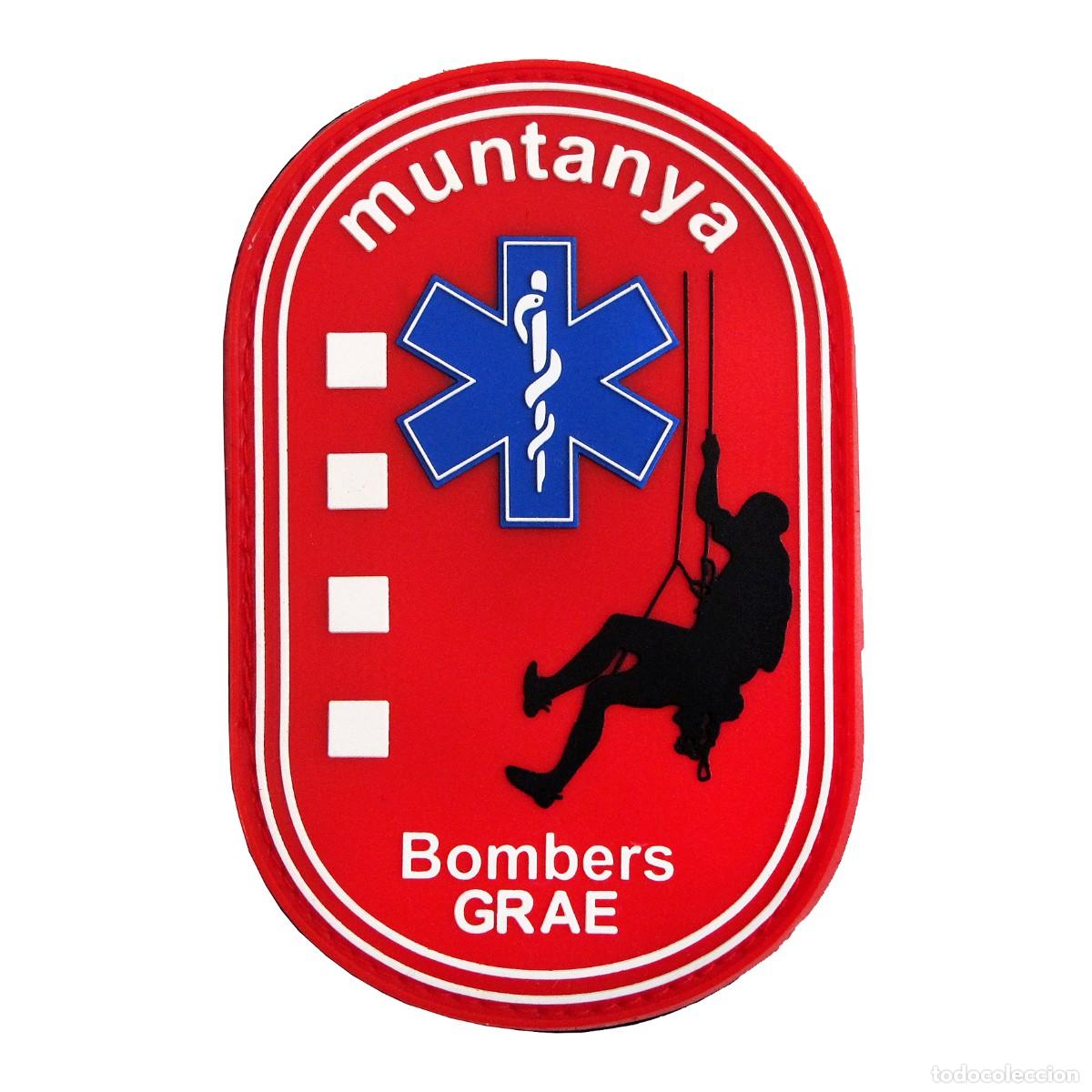Militaria: PARCHE BOMBERS GRAE MUNTANYA - BOMBEROS GENERALITAT CATALUNYA