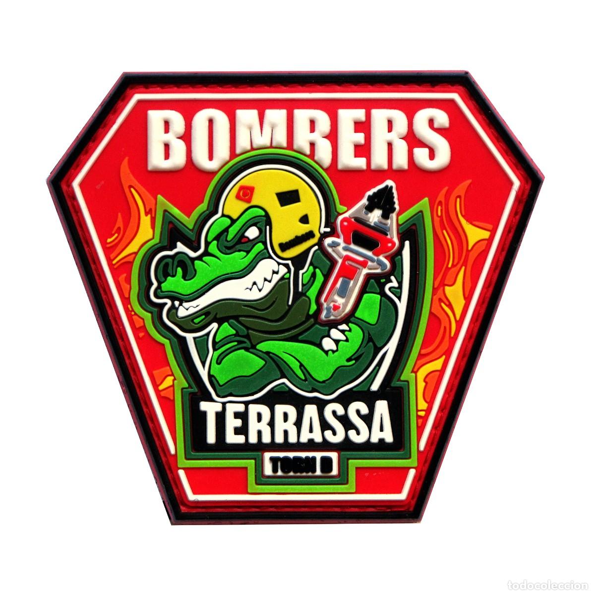 Militaria: PARCHE BOMBERS TERRASSA TORN D - BOMBEROS