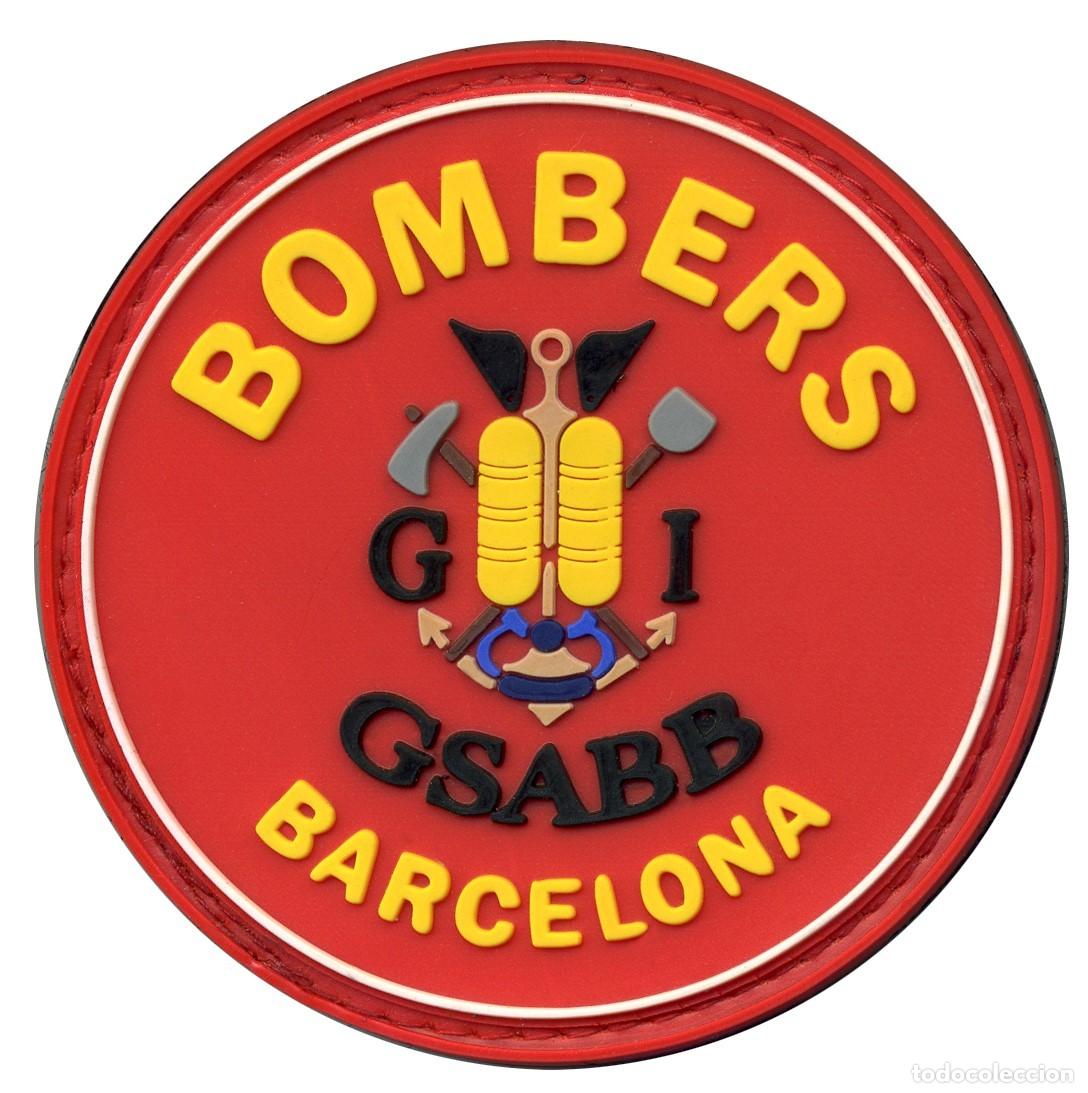 Militaria: PARCHE BOMBERS BARCELONA GSABB - BOMBEROS
