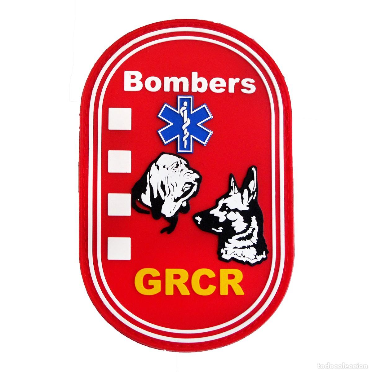 Militaria: PARCHE BOMBERS GRCR - UNIDAD CANINA - BOMBEROS GENERALITAT