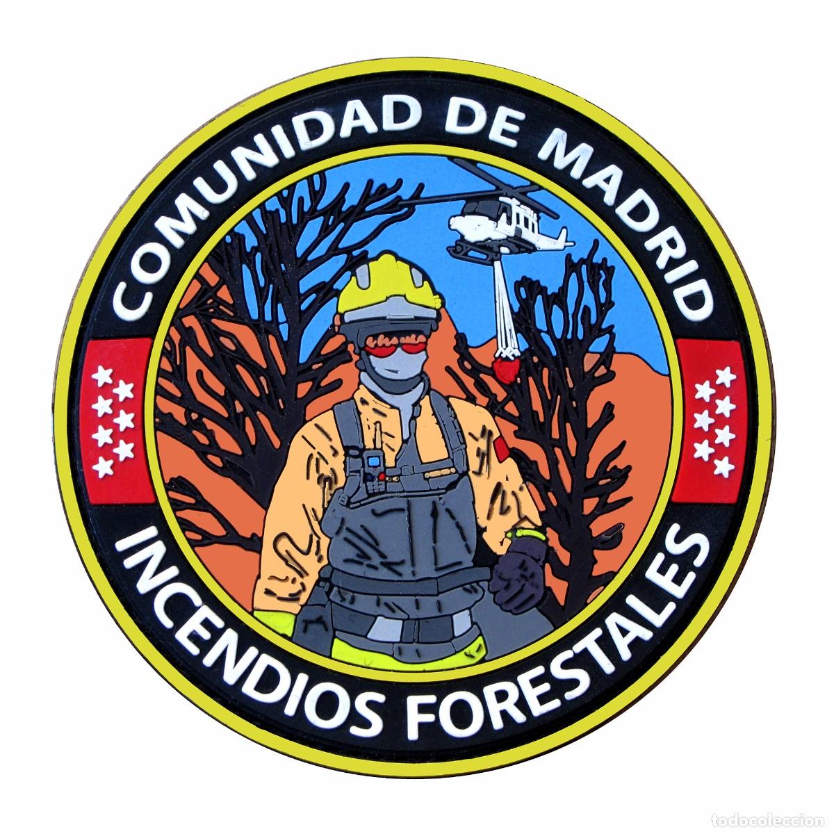 Militaria: PARCHE INCENDIOS FORESTALES COMUNIDAD MADRID - BOMBEROS