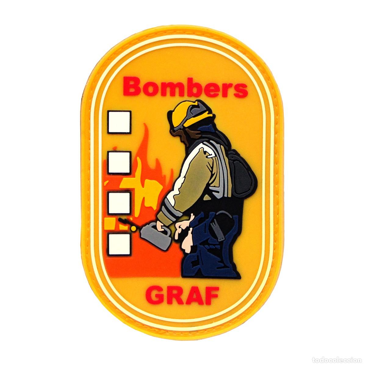 Militaria: PARCHE BOMBERS GRAF - GENERALITAT CATALUNYA - FORESTALES - INCENDIOS - BOMBEROS