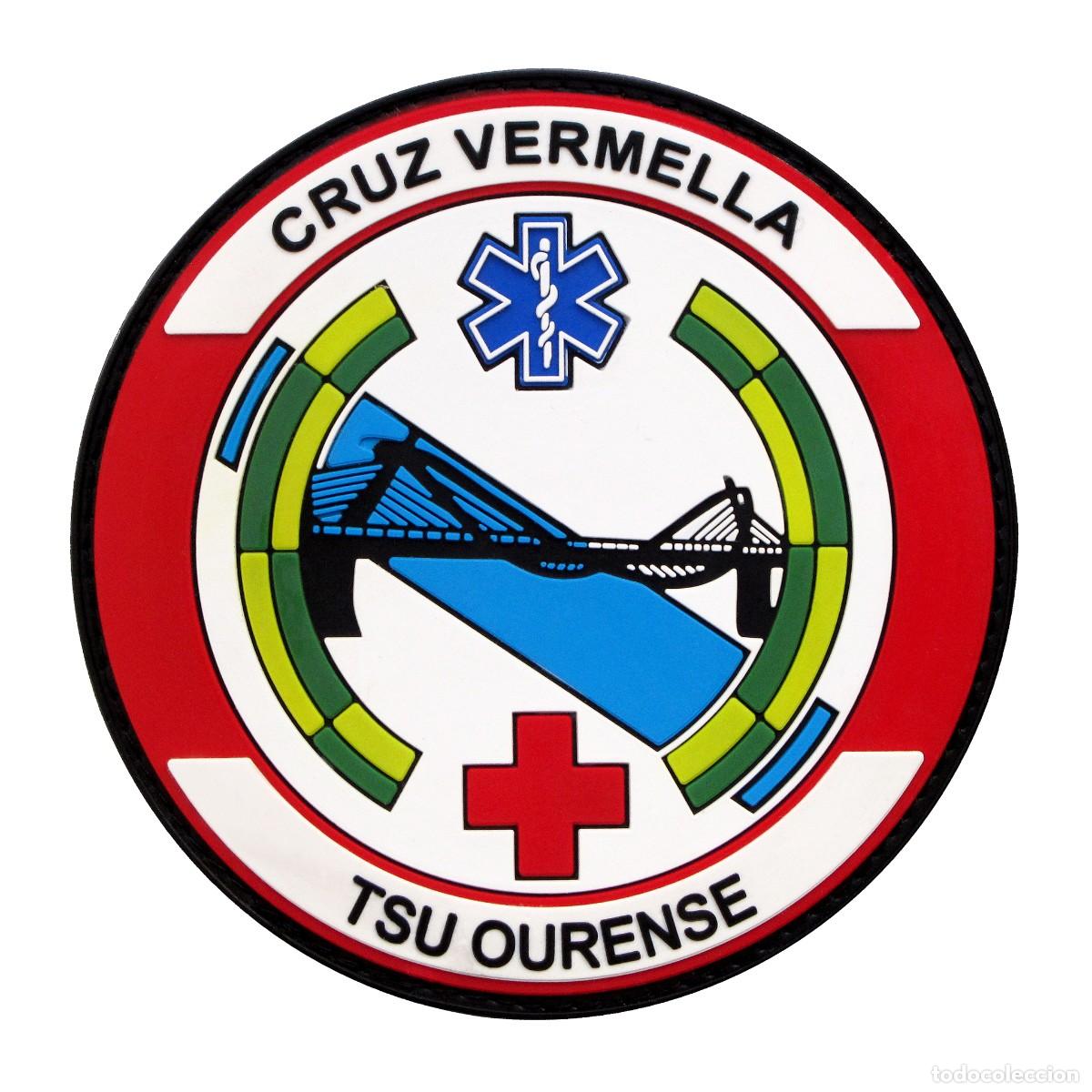 Militaria: PARCHE CRUZ VERMELLA - TSU OURENSE