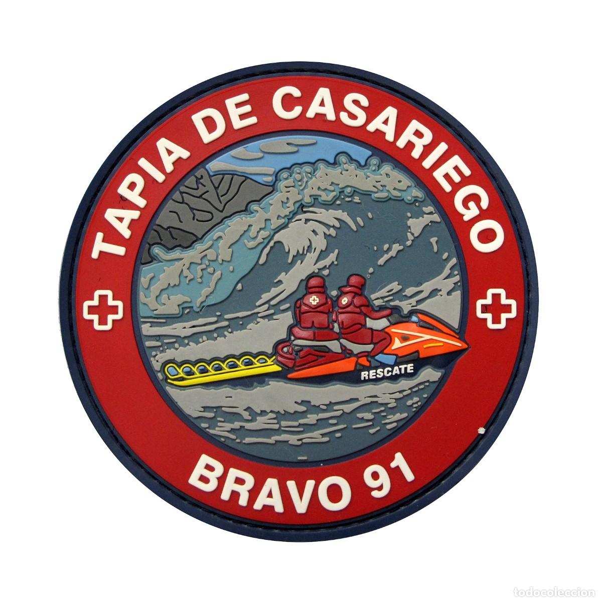 Militaria: PARCHE CRUZ ROJA DEL MAR - TAPIA DE CASARIEGO - BRAVO 91