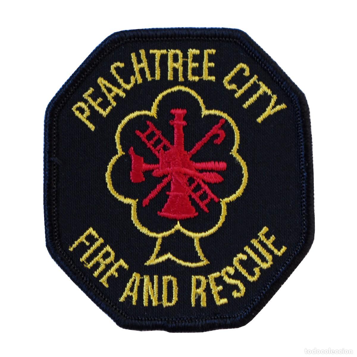 Militaria: PARCHE PEACHTREE CITY FIRE AND RESCUE - GEORGIA - USA - BOMBEROS