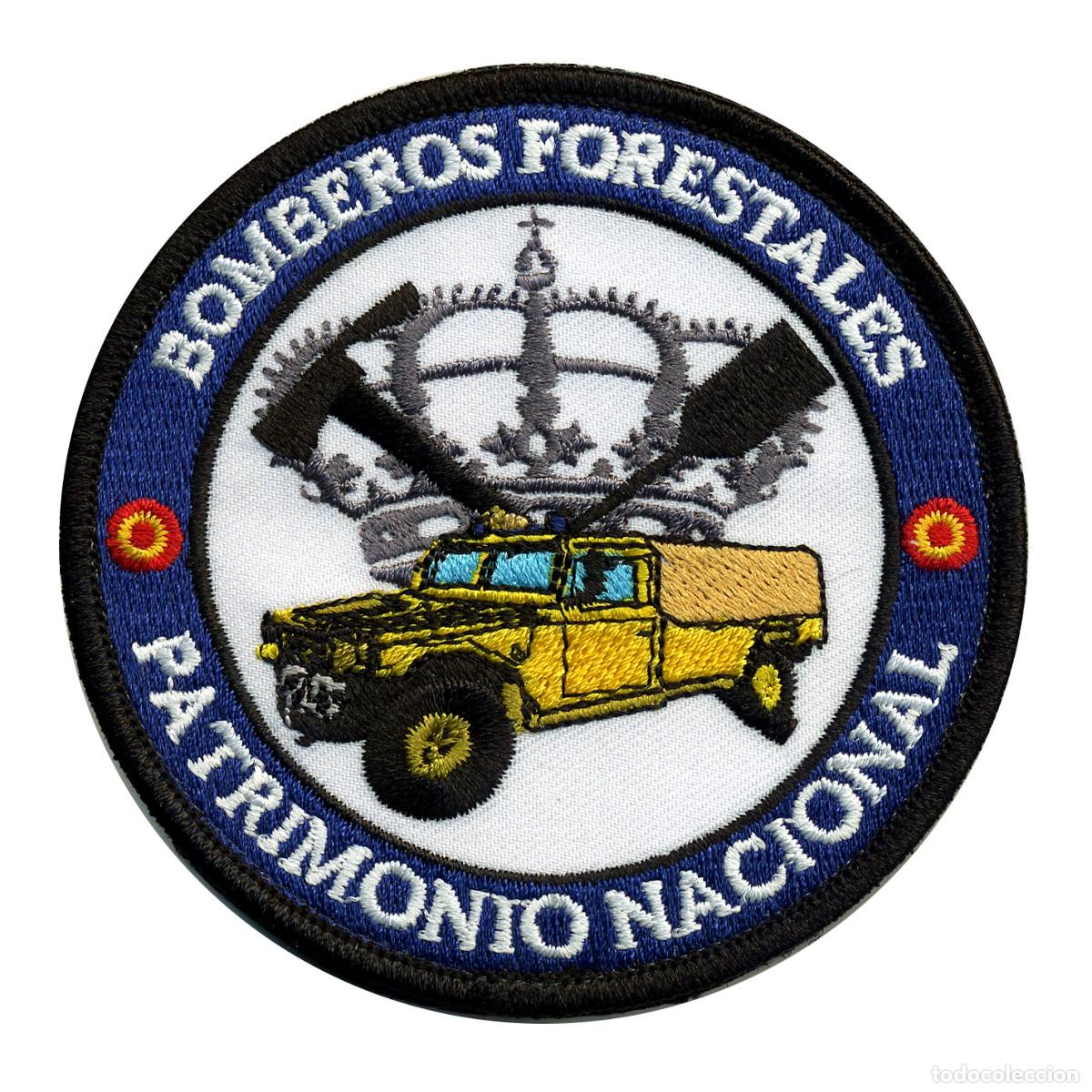 Militaria: PARCHE BOMBEROS FORESTALES - PATRIMONIO NACIONAL