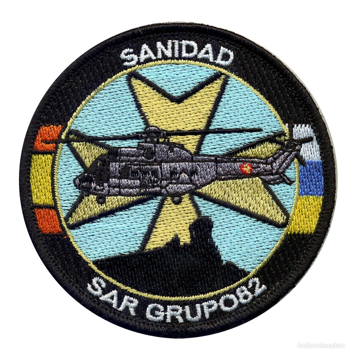 Militaria: PARCHE SANIDAD - SAR GRUPO 82 - CANARIAS - HELICOPTEROS