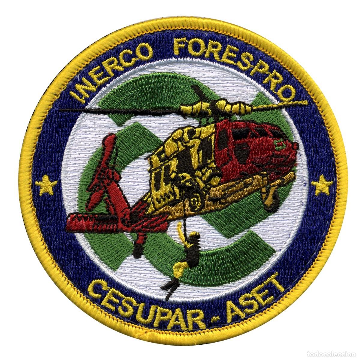 Militaria: PARCHE INERCO FORESPRO - CESUPAR-ASET - FORMACION TRIPULACIONES HELICOPTEROS RESCATE