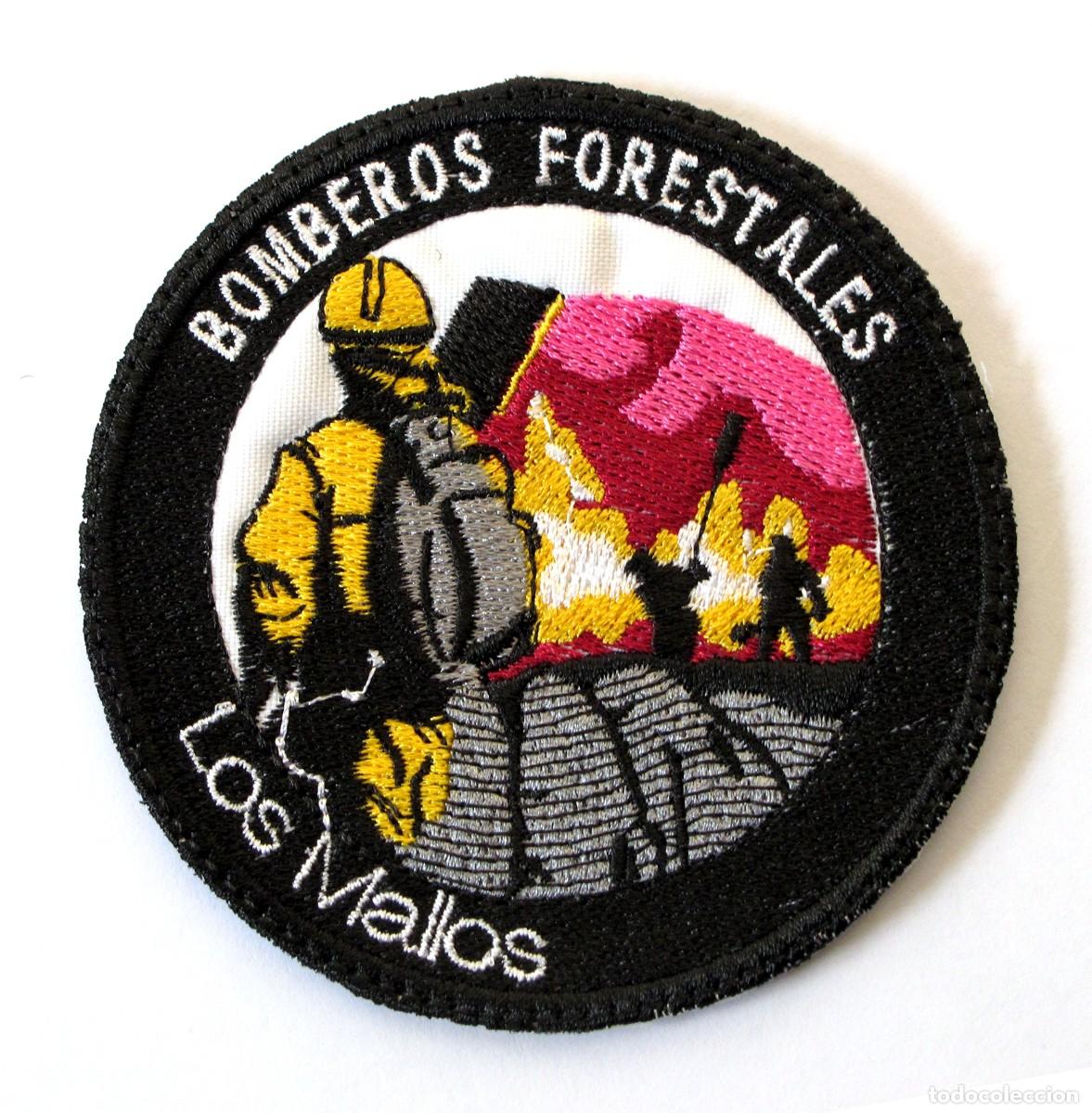 Militaria: PARCHE BOMBEROS FORESTALES LOS MALLOS