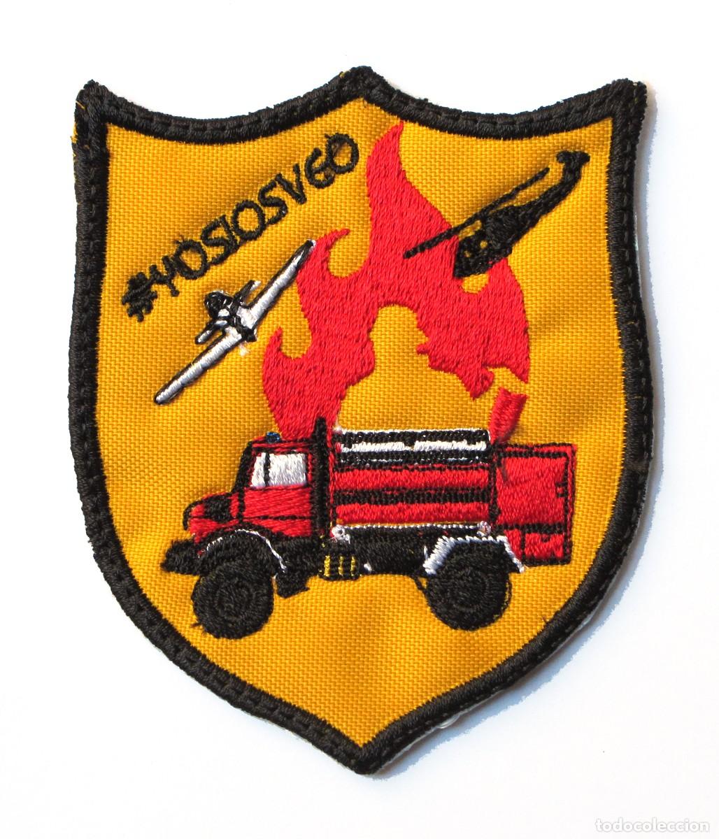 Militaria: PARCHE INCENDIOS FORESTALES - BOMBEROS