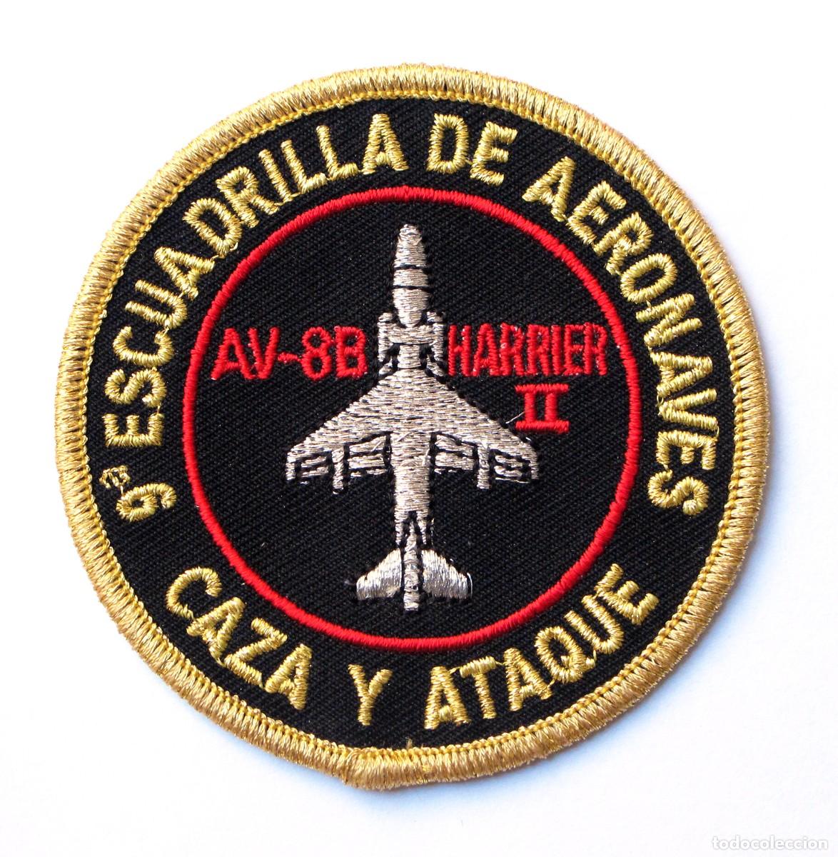 Militaria: PARCHE ARMADA - 9a ESCUADRILLA DE AERONAVES - AV-8B HARRIER II