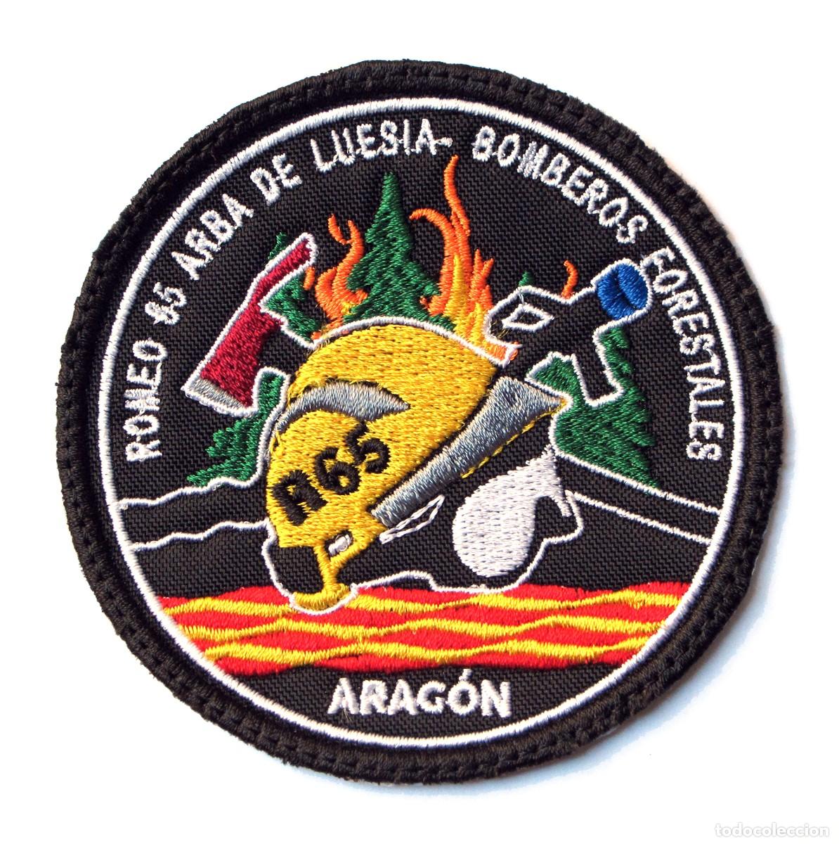 Militaria: PARCHE BOMBEROS FORESTALES ARAGON - R65 - ARBA DE LUESIA
