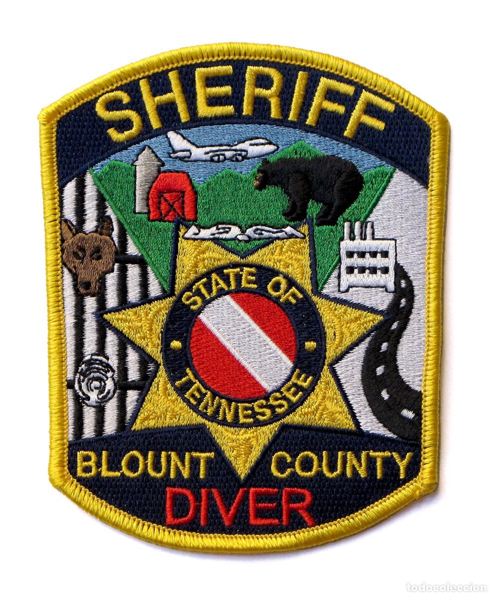Militaria: PARCHE BLOUNT COUNTY SHERIFF - DIVER - STATE OF TENNESSEE - USA