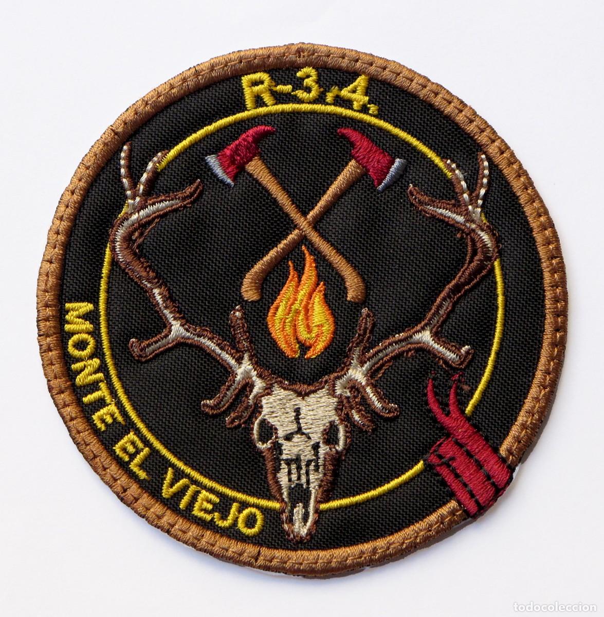 Militaria: PARCHE BOMBEROS FORESTALES MONTE EL VIEJO