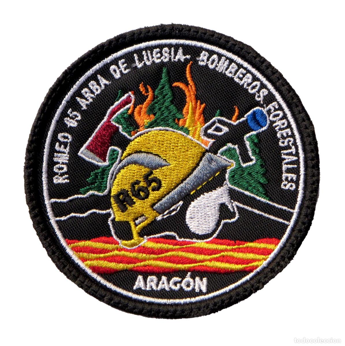 Militaria: PARCHE BOMBEROS FORESTALES R65 ARBA DE LUESIA ARAGON